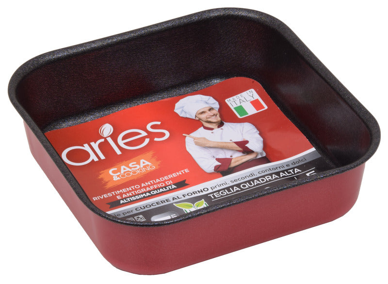 Aries teglia quadrata alta cm. 20x20xh5 c&cook