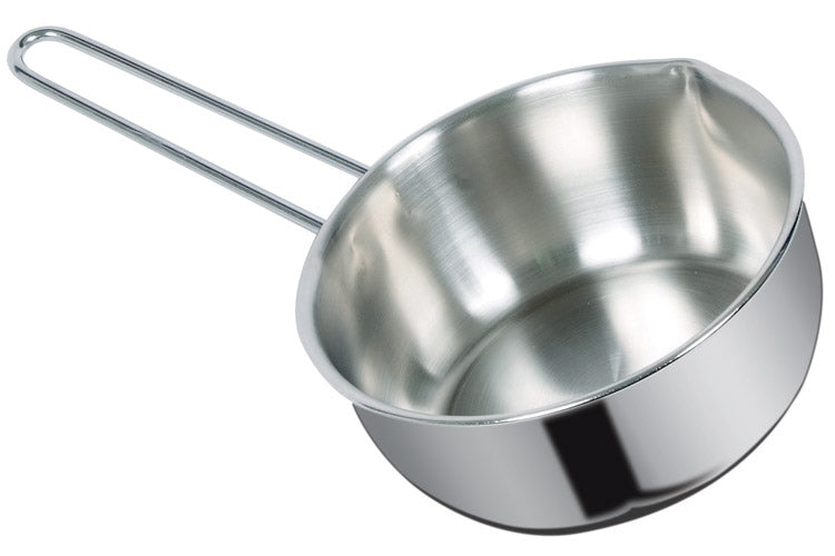 Casseruola conica inox cm. 12 Arte & Fuoco un manico induzione cromo