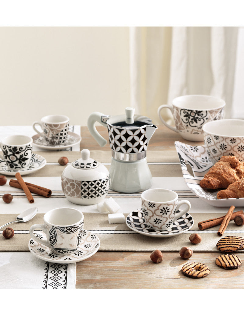 Tazzina caffe alhambra set 2 pezzi in porcellana