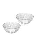Ciotolina drop trasparente set 2 pezzi vetro cm d16