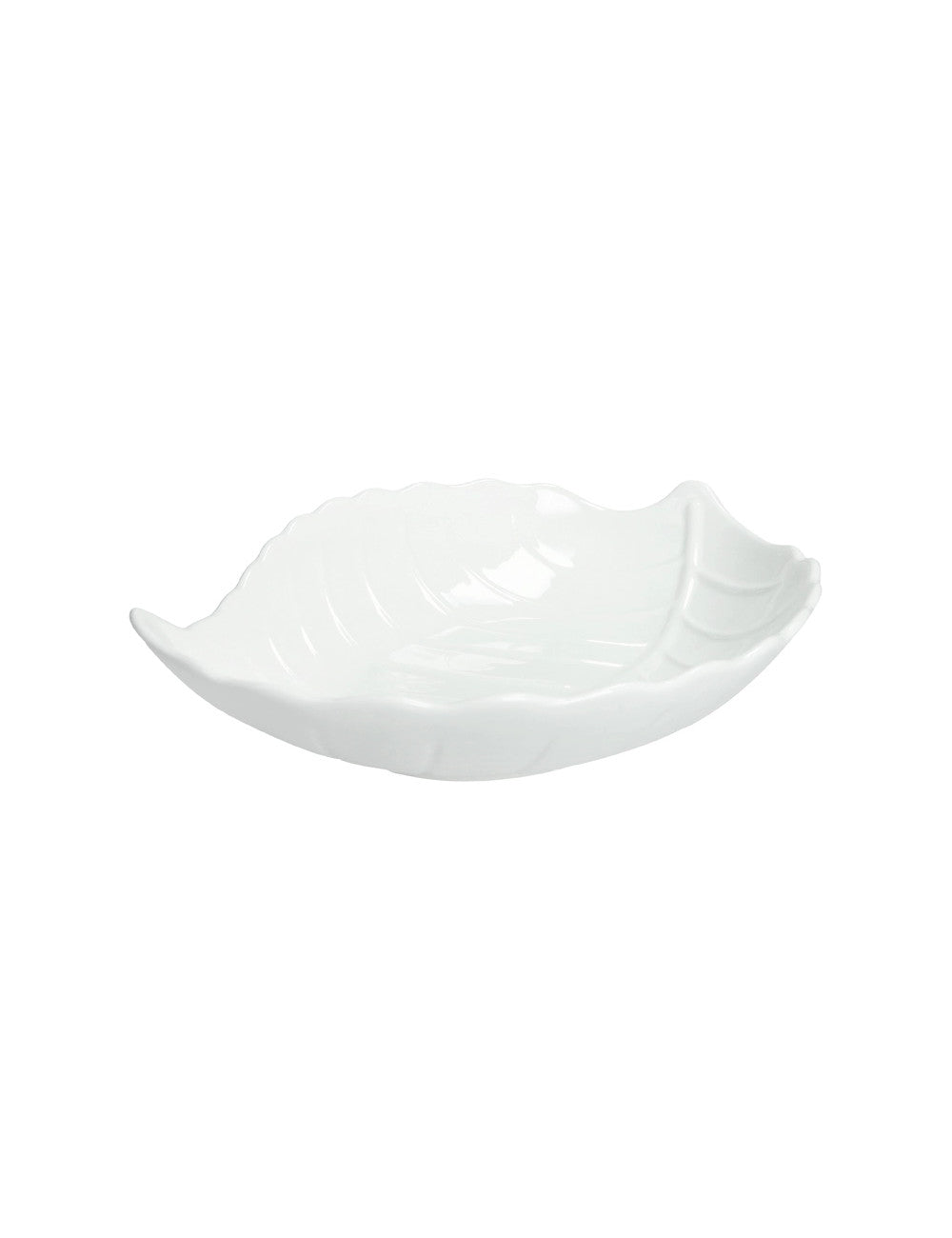 Ciotola foglia porcellana Alloro cm.31x22xh6  Brandani