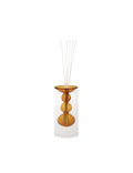 Diffusore di fragranza silhouette ambra vetro con bastoncini fiber wood cm. 8x17h<br /> Brandani