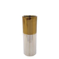 Vaso cilindrico oro cm. 12x12x33