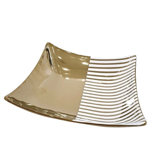Centrotavola oro cm.25x25x9