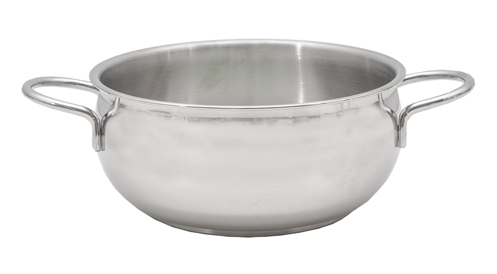 Casseruola cuoci Bio inox cm. 20 con due manici LT2,5 casa&cook