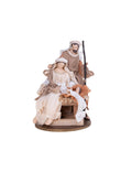 Natività con base resina e tessuto Brandani cm.d23x35h
