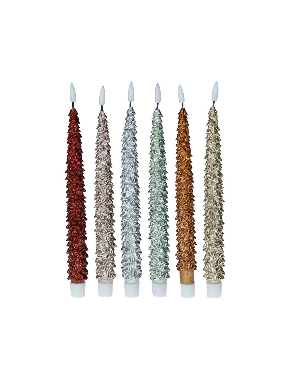 Candela led enjoy colori assortiti displey paraffina 18 pz cm d3x29h Brandani