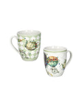 Mug Wonderland decoro Mongolfiera set 2 pezzi Porcellana BRandani misure 350 ML  cm. 9x10h