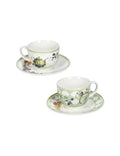 Tazza caffè Wonderland decoro Mongolfiera set 2 pezzi New Bone China Brandani cm. d11x6  ML 70