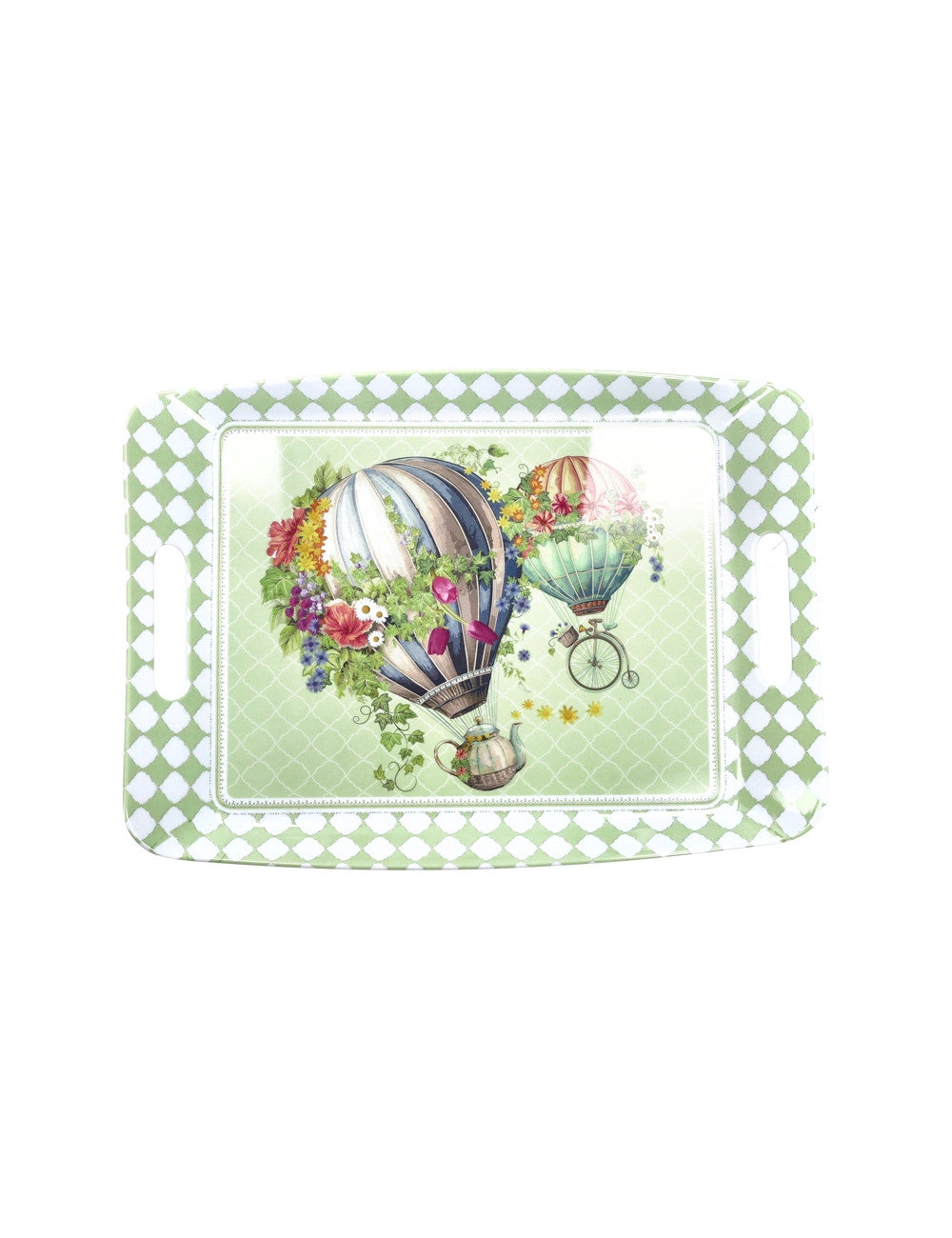 Vassoio Wonderland decoro Mongolfiera Melamina cm. 35x25 Brandani