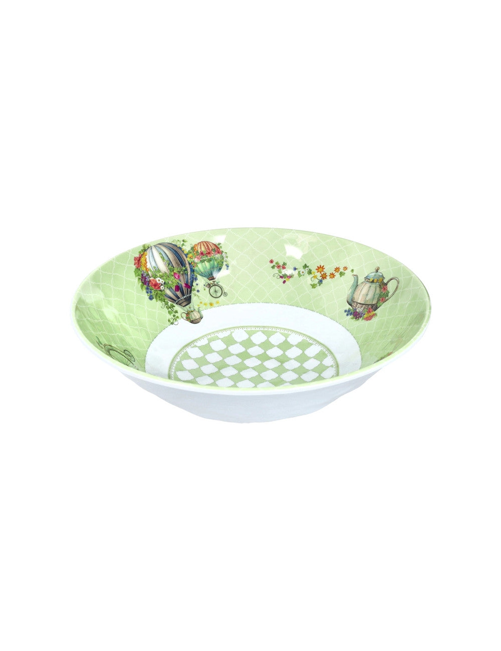 Ciotola Wonderland decoro Mongolfiera in melanina Brandani cm. d27xh9