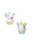 Mug tazza  Bollicine set 2 pezzi in porcellana cm.d9xh10  ML300 Brandani
