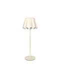 Lampada led touch ondina avorio metal cm. 13,8x13,8x36<br /> Brandani