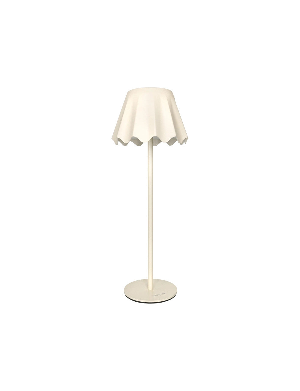 Lampada led touch ondina avorio metal cm. 13,8x13,8x36<br /> Brandani