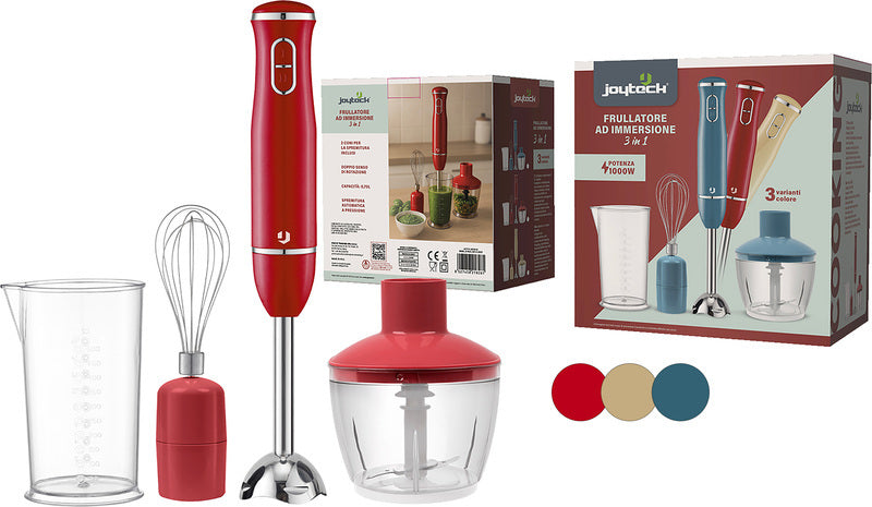 Frullatore a immersione tre in uno 1000W GLAZE Joyteck
