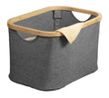 Cesta rettangolare Bamboo 30LT cm. 45x30x22 grigio