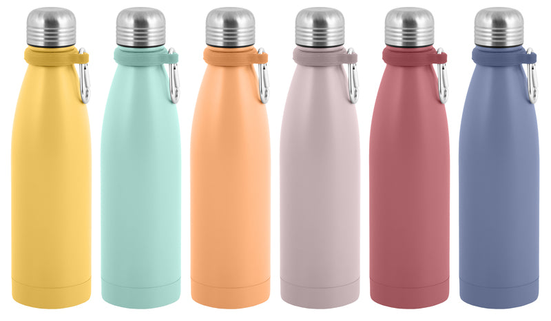 Bottiglia termica acciaio 750 ml colori assortiti Freetime