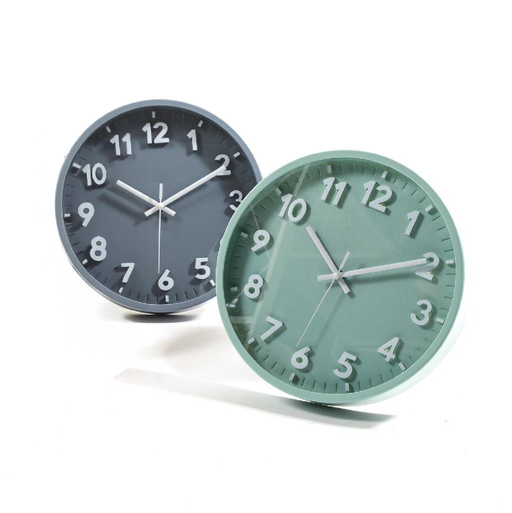 Orologio da parete d.25x3.5cm decori assoriti
