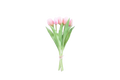 Mazzo tulipani in gomma 5pz 31cm rosa