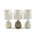 Lampada con base in ceramica d.13xh.26cm colori assortiti