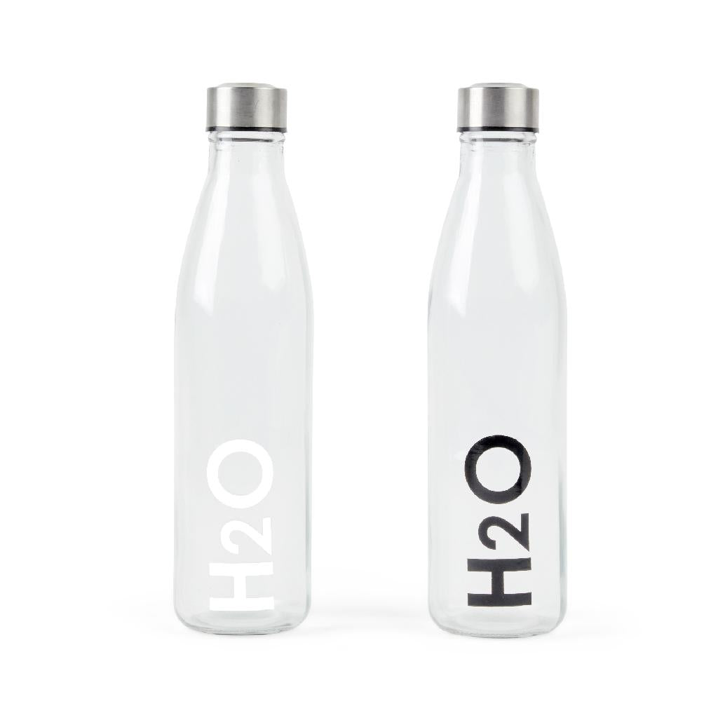 Bottiglia 750ml in vetro con tappo in acciaio d.7.4xh.29.2cm colori assortiti