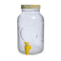 Dispenser bibite 3.75 lt limone in vetro  23.5x15.6xh.25.5 cm  in scatola regalo<br />