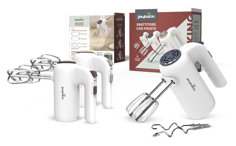 Sbattitore con frusta 5 velocità 200W Quick colori assortiti Joyteck