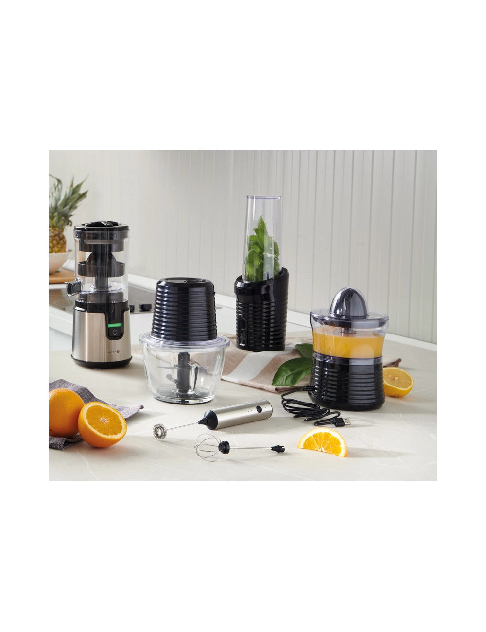 Frullatore smoothies ricaricabile techno collection inox e abs cm. 12x32,5h Brandani