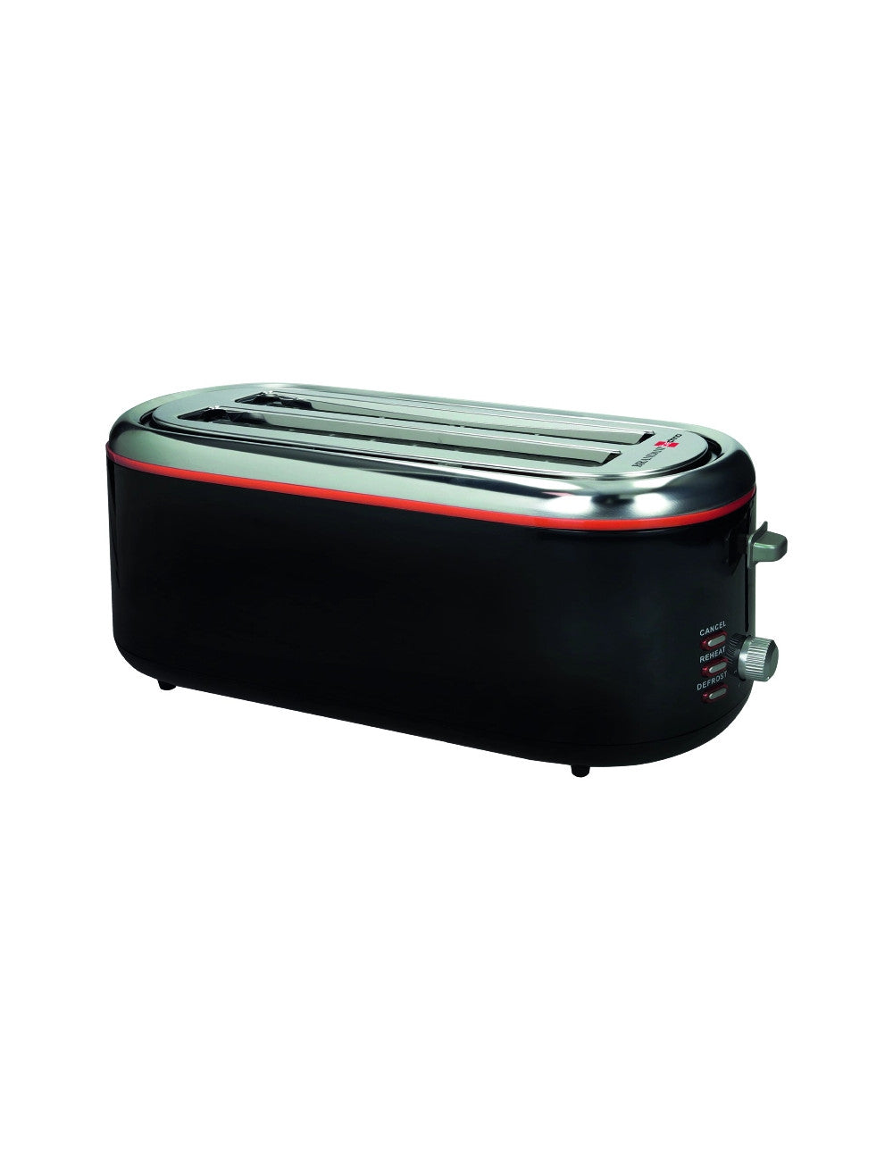 Tostapane fetta lunga doppio slot metal e inox cm.38x16x18h Brandani
