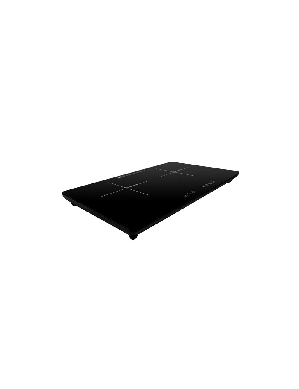 Fornello ad induzione digitale slim con doppio piano cottura techno collection abs e cristal cm.58,5x36 Brandani