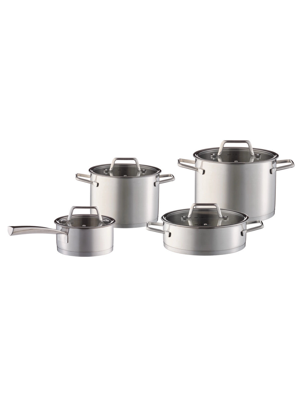 Batteria di pentole free set 8 pz inox Brandani