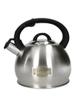 Bollitore inox con manico soft touch nero 2,7 lt  cm.21,5x20,5x21h Brandani