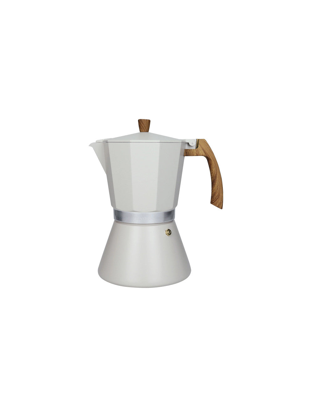 Caffettiera tuttinsieme tortora 6 tazze alluminio cm. 16x11x19h Brandani
