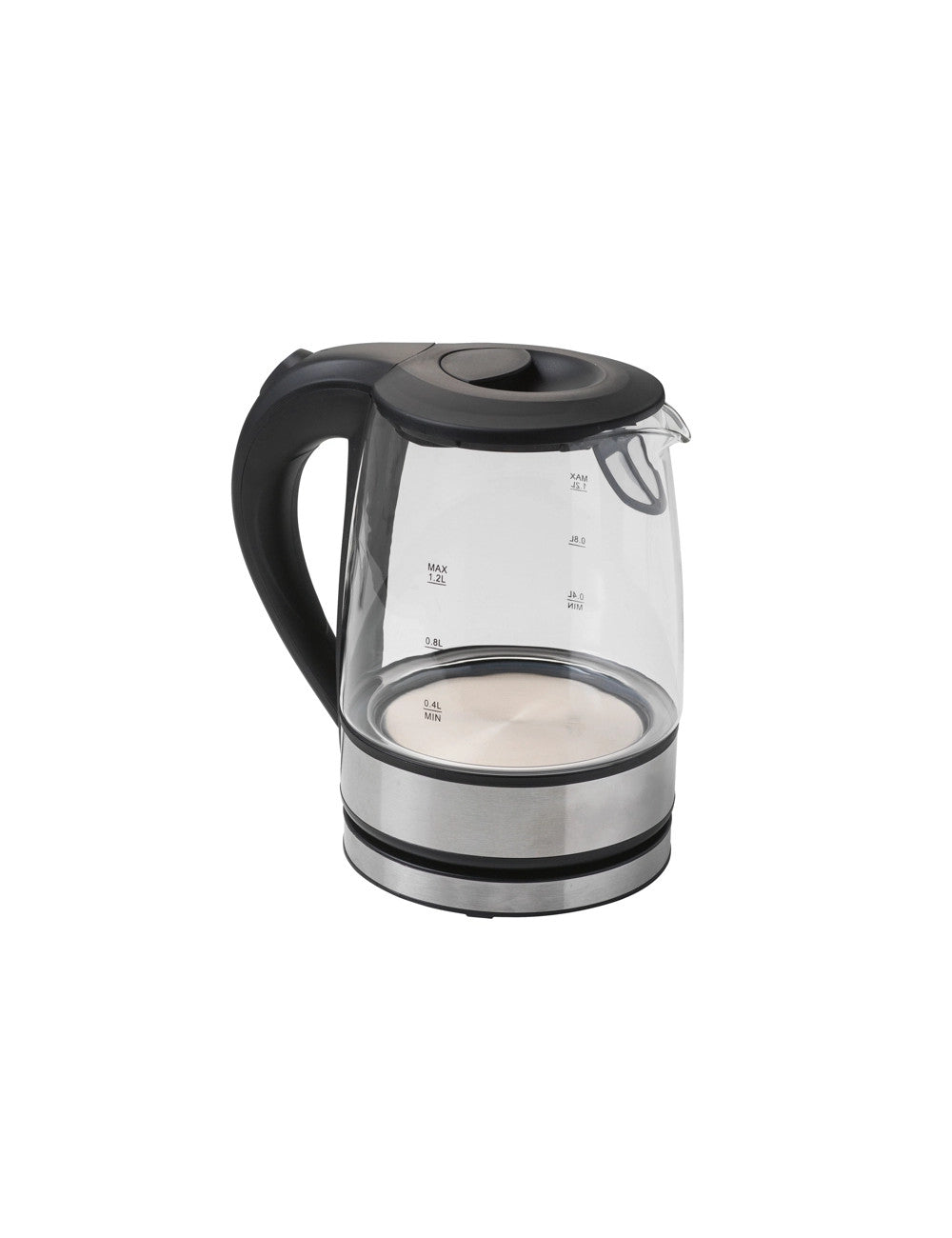 Bollitore elettrico techno collection 1,2 lt inox/vetro/pp cm. 20x14x21h Brandani
