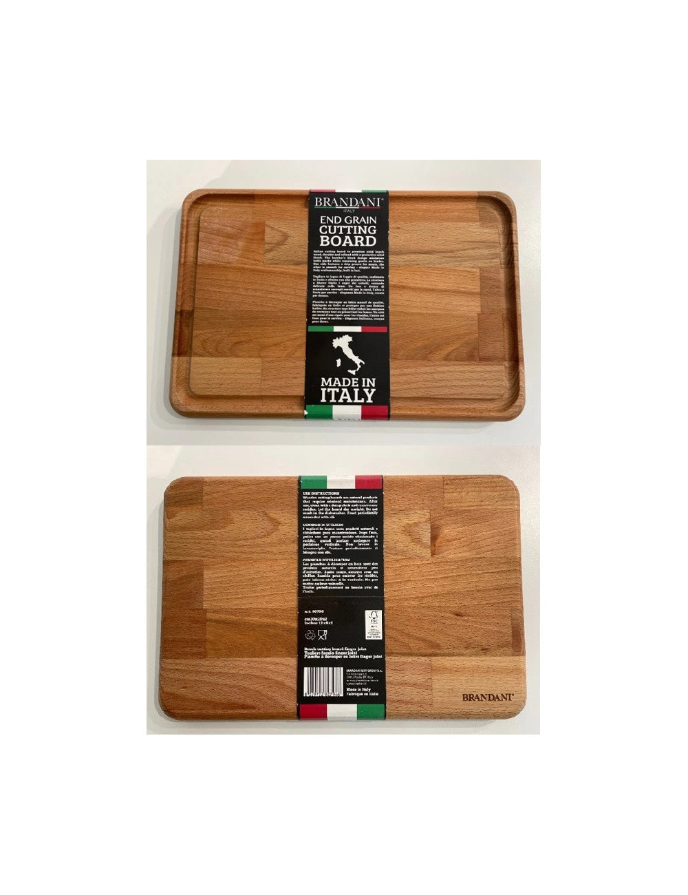 Tagliere faggio finger joint g. Cm.45x30  Brandani
