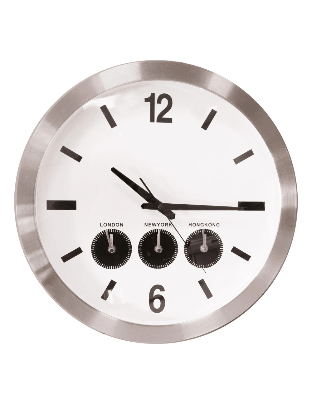 Orologio multitime bianco pc cm.45,5  Brandani