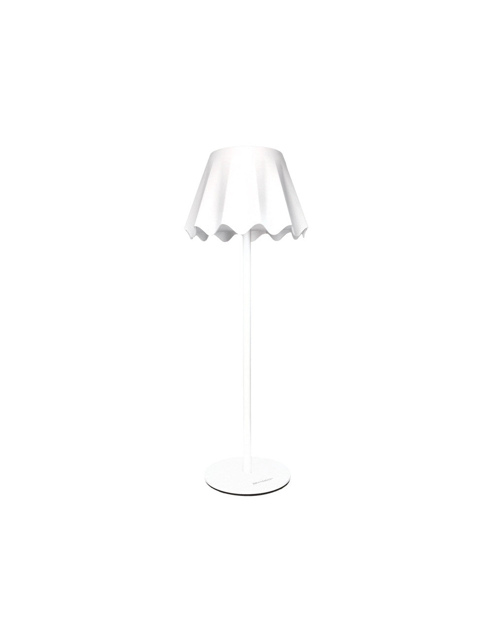 Lampada led touch ondina bianco metal cm. 14x36h Brandani