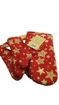 Guantone Natalizio cm.17x27 in 100% cotone Brandani decoro stelline