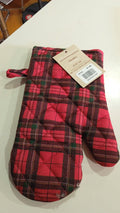 Guantone Natalizio cm.17x27 in 100% cotone Brandani decoro tartan