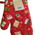 Guantone Natalizio cm.17x27 in 100% cotone Brandani decoro pacchettini
