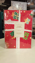 Tovaglia Natalizia cm. 140x180 in cotone 100% Brandani decoro pacchetti