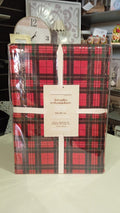 Tovaglia Natalizia cm. 160x300 in cotone 100% Brandani decoro tartan
