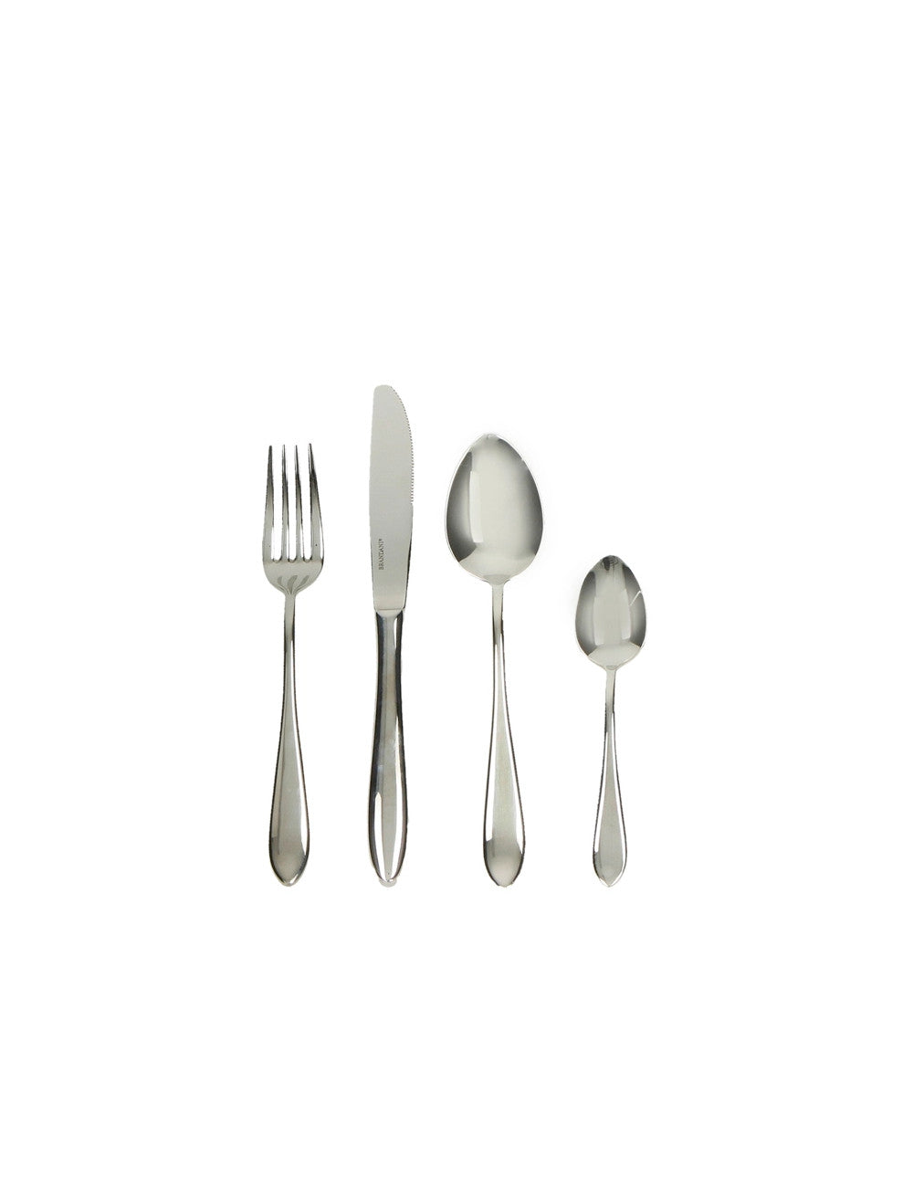 Set posate slim 16 pz inox lavabile in lavastoviglie Brandani