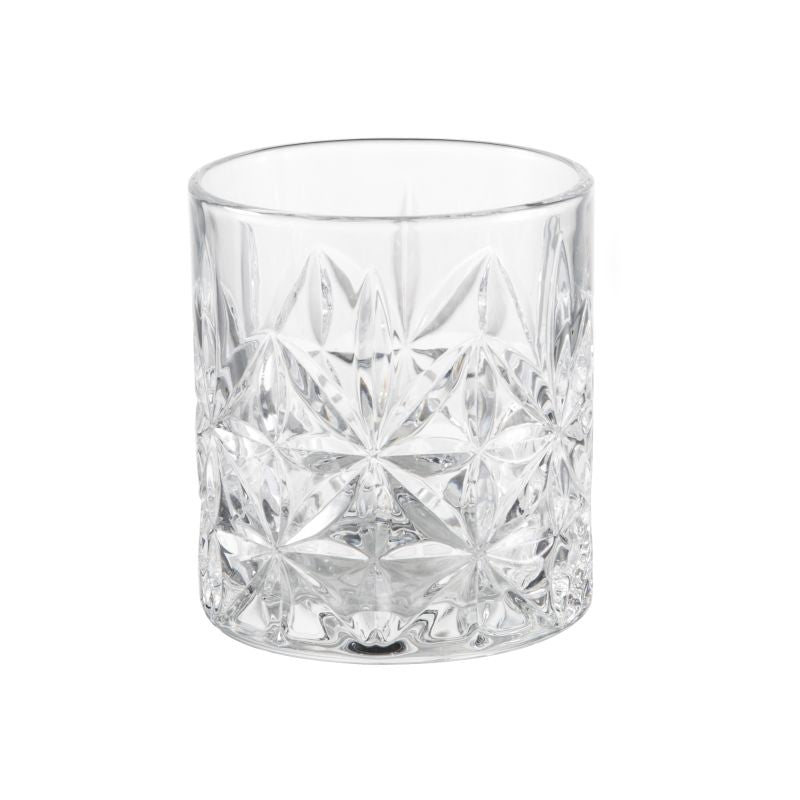 Bicchiere fiore set 6 pz vetro 33cl cm. 8x9h Brandani