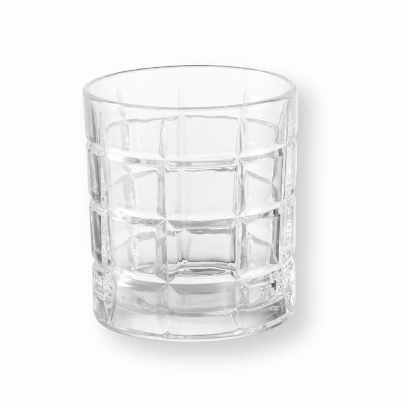 Bicchiere quadrato set 6 pz in vetro 33cl cm. 8x9h Brandani