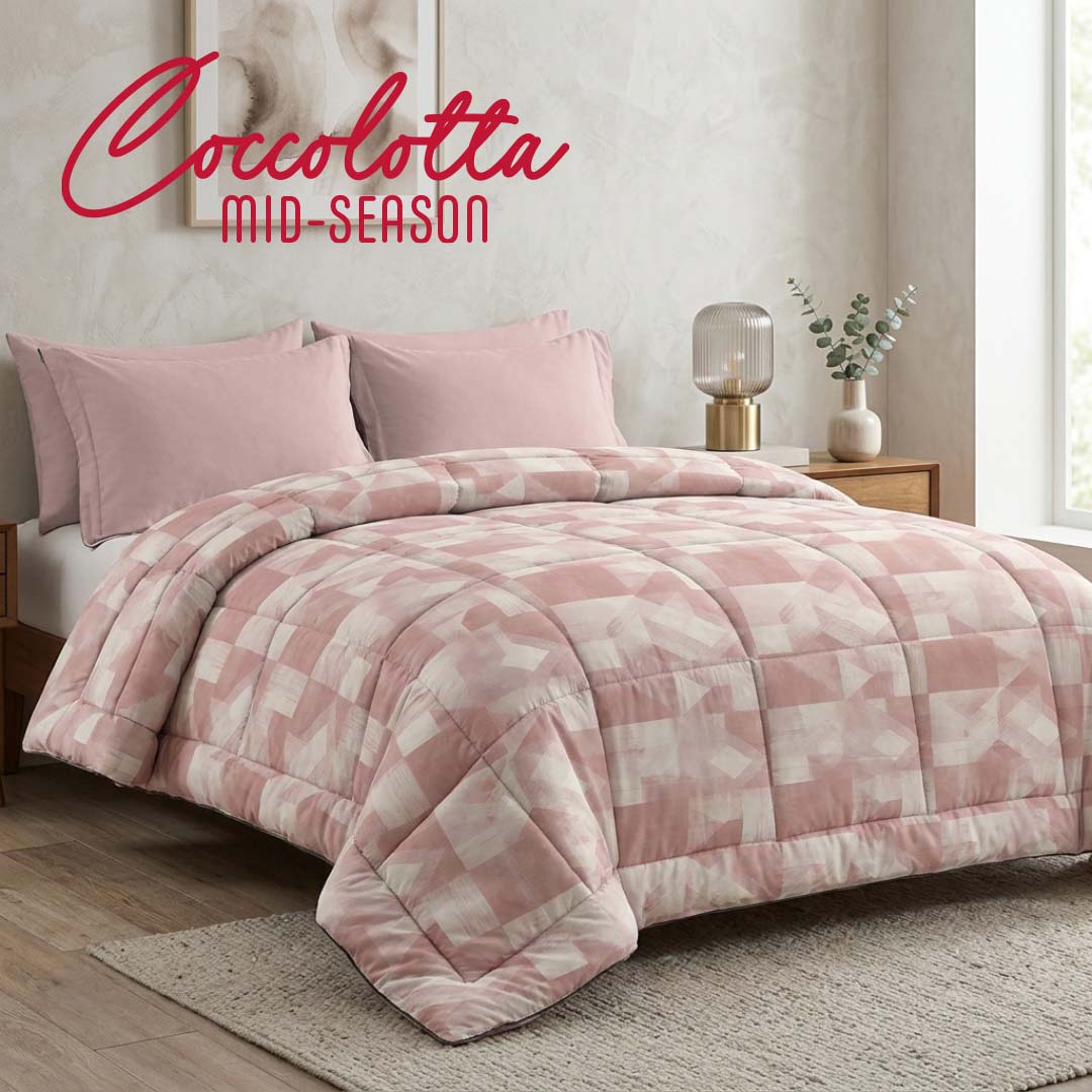 Sebas trapunta matrimoniale 260x260 tessuto in microraso 100% pol. imbottitura 100% micropiuma di poliestere 300 g/m disponibile solo Blu e Rosa