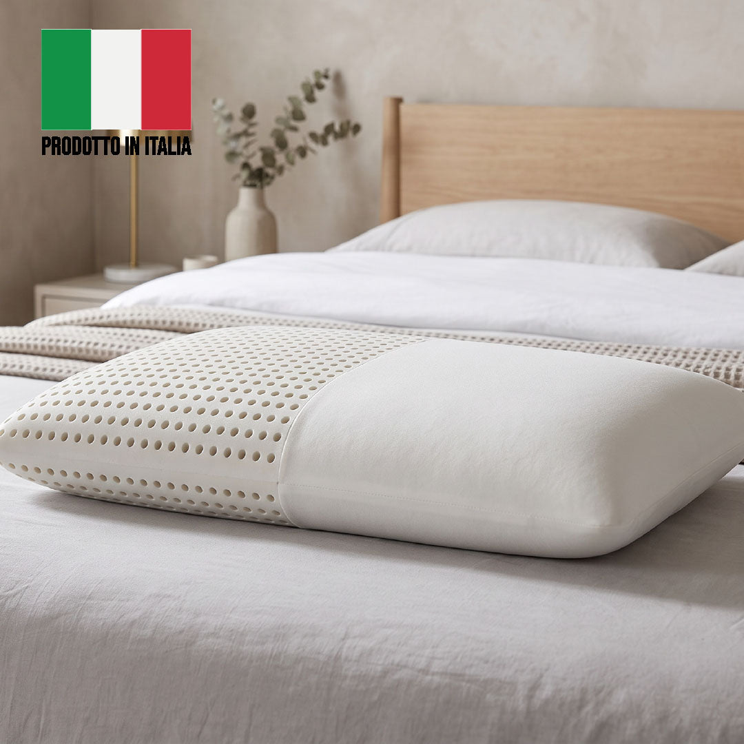Balance guanciale ergonomico altezza cm.14  misure 50x80 in memory foam forato con profilo saponetta