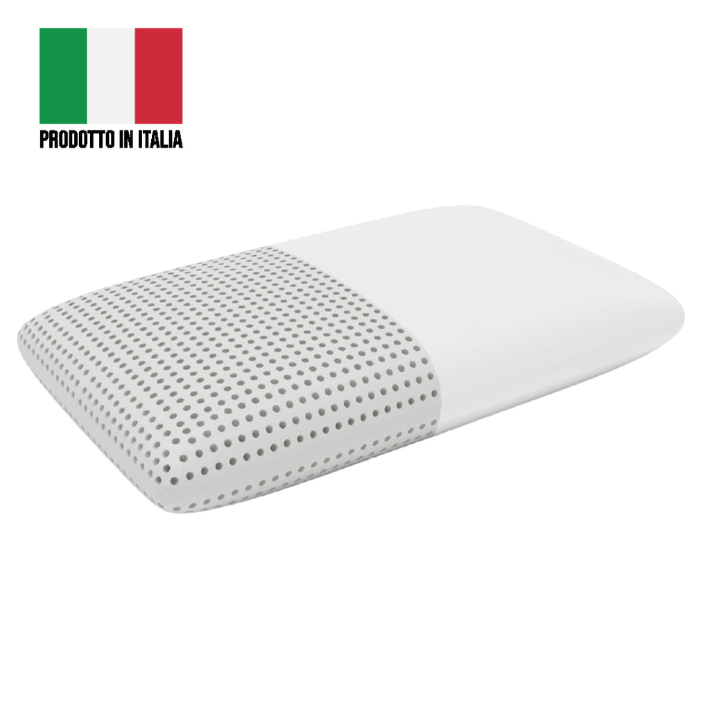 Balance guanciale ergonomico altezza cm.14  misure 50x80 in memory foam forato con profilo saponetta