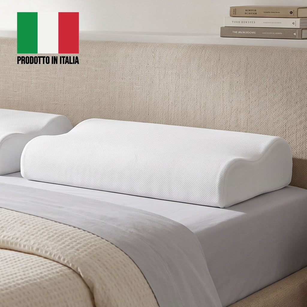 Fisyo cervicale guanciale in memory con profilo a doppia onda altezza cm.12 misure 50x80