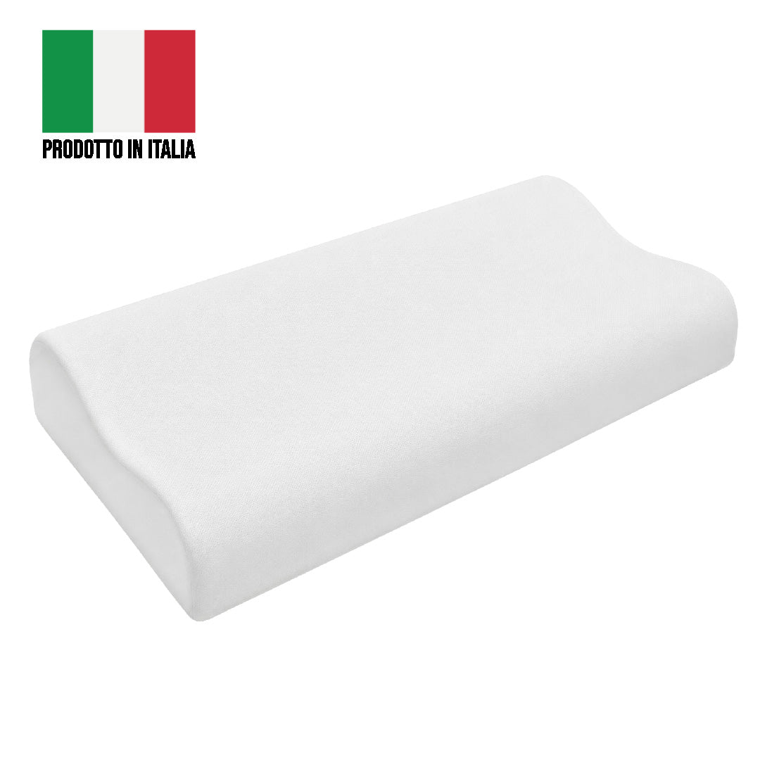 Fisyo cervicale guanciale in memory con profilo a doppia onda altezza cm.12 misure 50x80